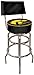 NCAA University of Iowa Padded Swivel Bar Stool with Back