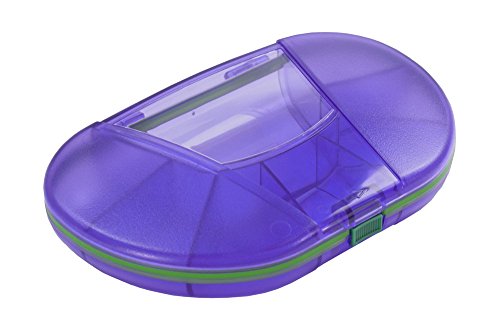 Gasketed Vitacarry 8 Compartment Pill Box Holds up to 150 Pills Waterproof (Purple)