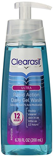Clearasil ultra rapid action acne treatment face wash g…