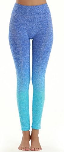 YAHA Women’s Yoga Pants Workout Leggings Casual Tights (Blue, S/M)