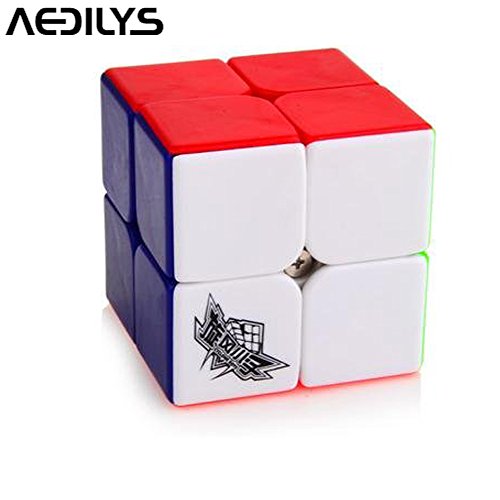 AEDILYS Brand New Cyclone Boys Speed Cube 2x2x2 50mm Magic Cube Puzzle Challenge Cubes Puzzle Toys Colorful