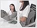 Camebust Inflatable Travel Pillow, Comfortable Portable Airplane Pillow Multifunctional Neck and Head Support Lap Pillow for Airplanes Trains Buses and Office Napping (Grey)