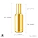 Homestia Fine Mist Sprayer Glass Cocktail Atomizer Refillable Perfume Travel Atomizer Gold Plated 100ml