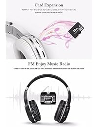Bluedio h Plus (turbina) auriculares inalámbricos Bluetooth V4.1 estéreo auriculares de diadema con micrófono Radio FM soporte de tarjeta SD para iPhone, Samsung, H Plus blanco