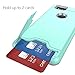Teelevo Wallet Case for Google Pixel 2, Dual Layer Case with Card Slot Holder and Kickstand for Google Pixel 2 - Mint Green