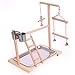 QBLEEV Bird Playground Birdcage Playstand Parrot Play Gym Parakeet Cage Decor Budgie Perch Stand with Feeder Seed Cups Ladder Hanging Swing Chew Toys Conure Macaw Cockatiel Finch Small Animalsthumb 4