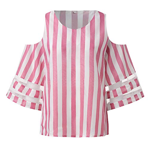 GOWOM Kimonos Cardigan for Women Floral Kimonos for Women Kimonos for Women Floral Sarees for Women Women Work Tops and Blouses Clothes for Summer for Women (G-Pink,Medium) - Thumbnail 3