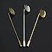Linsoir Beads 10 Pcs Gold Tone Beading Coat Stick Pin with Clutch Brooches 3 Inch Shower Head 14mm