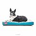 Brindle Teal Shredded Memory Foam Dog Bed - Pet Essentials - Orthopedic Design - Crate Compatible - Machine Washable Cover - Indoor Pet Bed for Dogs, Puppies, Cats, and Rabbits - Size Medium 34 x 22