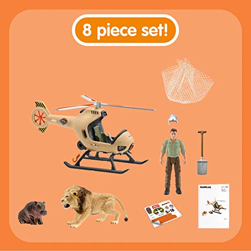 schleich 42476 Helikopter Tierrettung, für Kinder ab 3 Jahren, Wild Life - Spielset – Bild 4