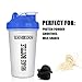 Clearance Sale-Mix Whip Blend & Shake Clear Classic Colored Screw Top Shaker Bottle Sport Mixer Smoothie Protein Weight Loss Shakes & Powders (14oz Blue)