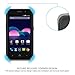 ZTE Obsidian / Z820 Case, INNOVAA Smart Grid Defender Armor Case W/ Free Screen Protector & Touch Screen Stylus Pen - Grey/Light Purple