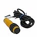 Taiss/ M18 Infrared Ray Diffuse Reflection Photoelectric Switch Sensor Optical Three Lines 6-36VDC NPN NO Proximity Switch Inductive Distance 10 cm E3F-DS10C4
