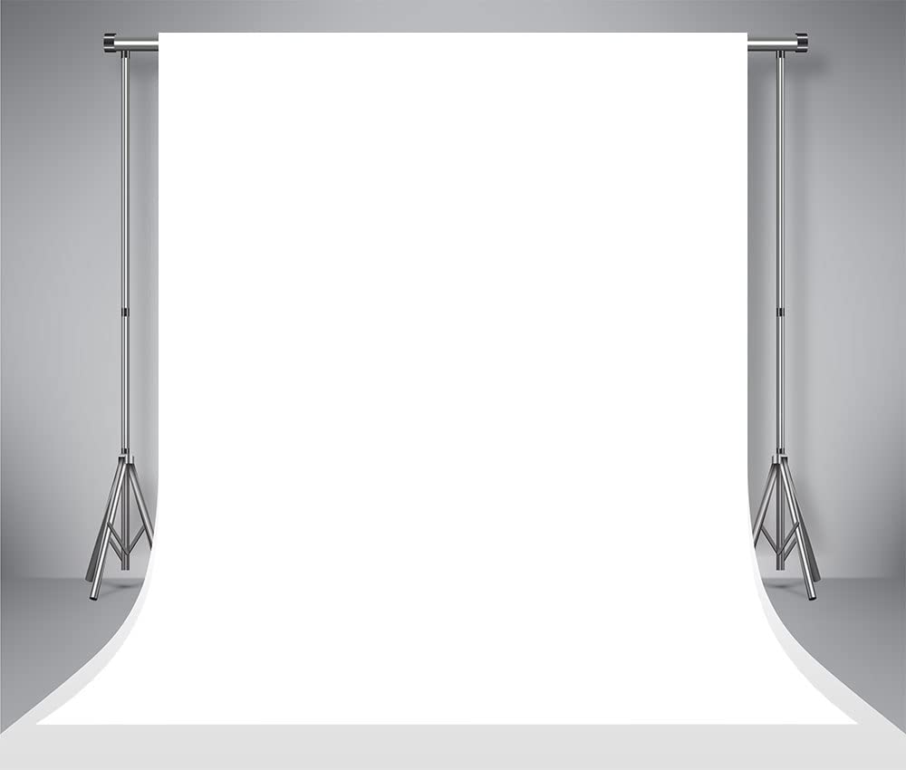 Kate White Photographic Backdrops Seamless Durable Microfiber Sold Color Background for Studio Photography for Baby Adult Children 10x10ft/3x3m