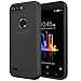 ZTE Blade Z Max Case, ZTE Sequoia Case, JATEM Brushed Metal Hybrid Dual Layer [Slim Fit] Cover + HD Screen Protector (Black/Black)