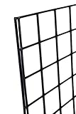 KC Store Fixtures A04202 Gridwall Panel, 2' W x 4' H, Black (Pack of 4)