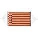 Ollieroo® Fall Camp Hammock Quilted Fabric With Pillow double size spreader bar heavy duty stylish 450 lb Red Stripes