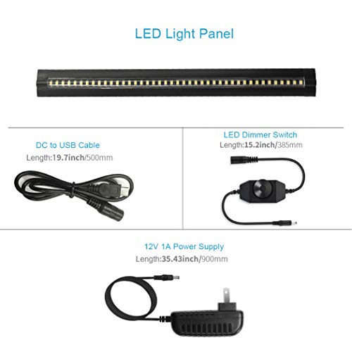 13 inch LED Under Lighting, 12V 5W Ultra Thin Plug in Counter