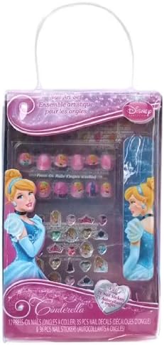 Amazon シンデレラ ネイルアートセットdp032 ディズニープリンセス ネイルチップ 子供用 キッズ 女の子 輸入 おもちゃ メイクアップ おもちゃ