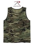 Rothco Tank Top, Vintage Woodland Camo, X-Large