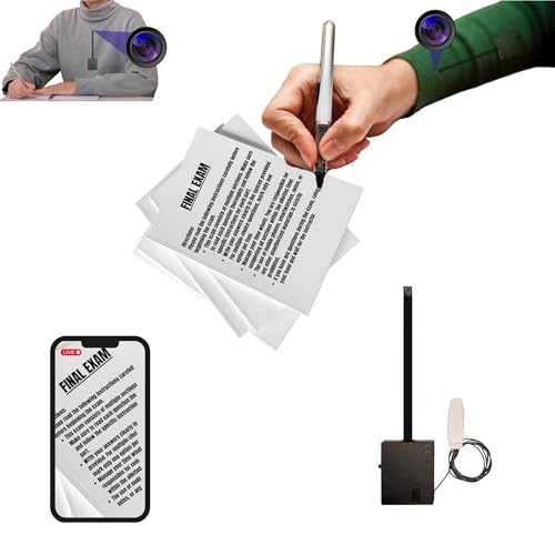 PingaOculto Mini Hidden WiFi Camera for Smartphone with Button Camouflaged Lens, Remote Control – Compatible with Invisible Spy Headset (Camera Wifi Pro Built-in Battery)