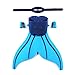 Lexbo Monofin Mermaid Tails Adjustable Swim Fins for Children Swimming Diving,Foot Flipper with 3 Color for Girls/Boys/Kids