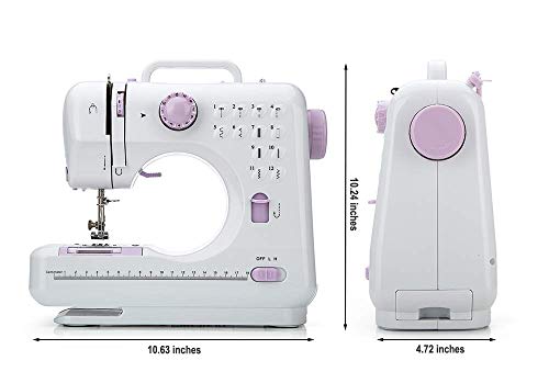 Chooling Sewing Machine (12 Stitches, 2 Speeds, Foot Pedal, LED Sewing Lamp) - Small Household Electric Overlock Sewing Machines CL-033-A - Thumbnail 3