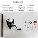 Pen Fishing Rods Mini Telescopic Kids Fishing Pole Survival Tool Spinning Reel with Hooks Lures etc (Black)