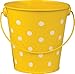 Teacher Created Resources Card Stock Polka Dot Buckets & Caddy Set, Multicolored, 7/Pack (TCR9487)