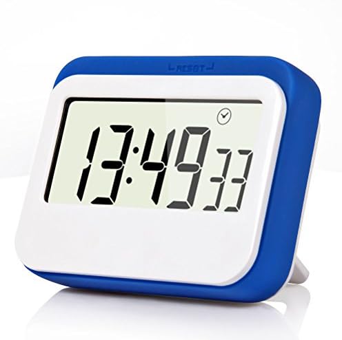 Jamal Digital Kitchen Timers Electric Visual Timer Shower Timer  Big Digits, Loud Alarm, Magnetic Backing, Stand Memory Funcrion(Blue)