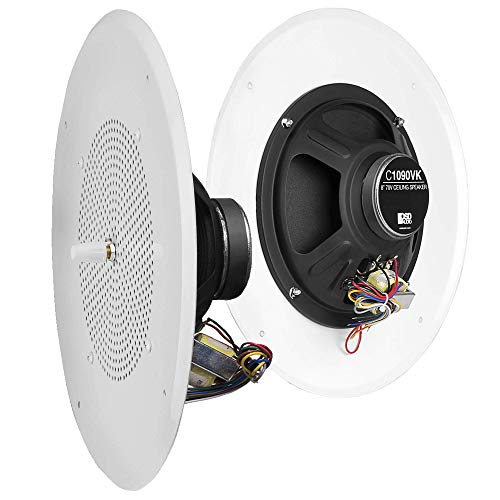 OSD Audio 8" Commercial 70V Ceiling Speaker w/Front Volume Control Knob