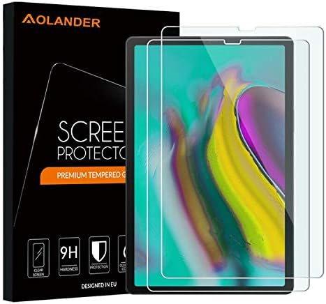Aolander [2-Pack] for Samsung Galaxy Tab S5e / S6 Screen Protector, Bubble FreeTempered Glass Screen Protector for Galaxy Tab S5e SM-T720/SM-T725 Tablet,10.5'' 2019
