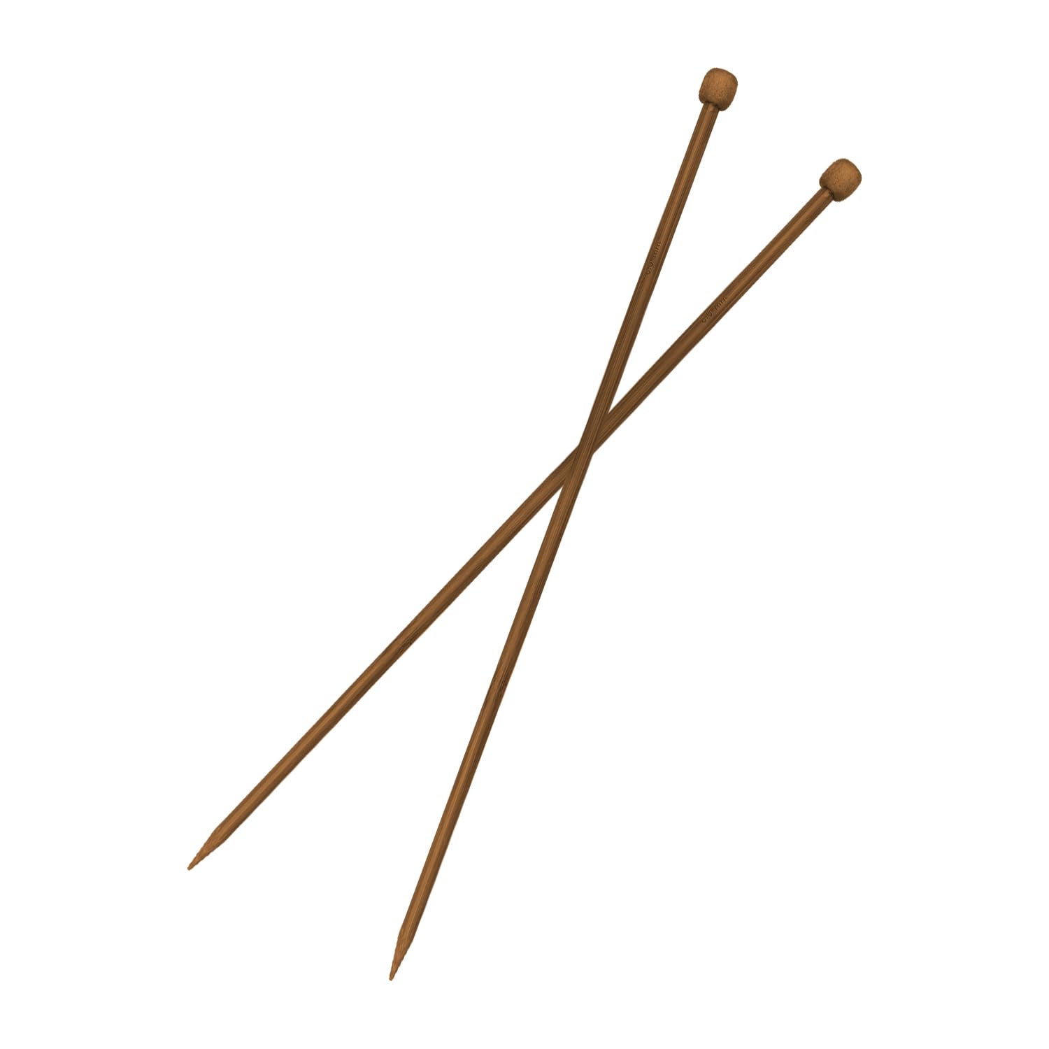 Luckious Bamboo Knitting Needles - Warm Wooden Knitting Pins for Beginners & Professionals, Long Needles for Jumpers, Blankets & Large Projects (6mm/8mm/10mm)