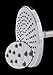 Luxe RainLuxe Shower Head Round High Pressure High Flow Showerhead Chrome Finish Universal Replacement For Bathroom Shower Heads