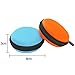 eBoot 5 Pack Earphone Case Round Carrying Hard EVA Earbuds Case Storage Bag