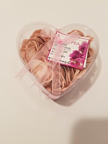 Bathing Shower Pink Rose Flower Bath Soap Petals w Heart Shaped Box