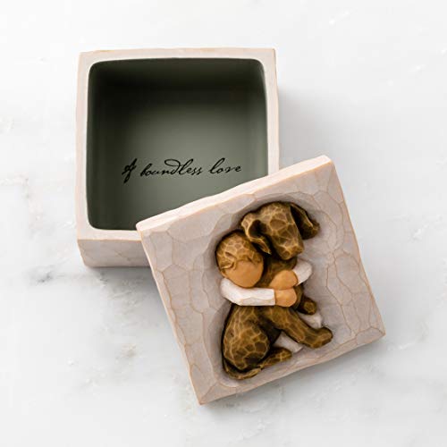Willow Tree Hug (dark dog), sculpted handpainted Keepsake Box Pricepulse