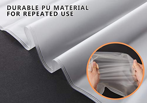 Adult Waterproof Foot Cast Wound Cover Protector with Cuttable Opening for Shower Bath (2 Pack), Reusable Watertight Lower leg Sleeve Bag Covers for Broken Foots, Legs, Plaster, Bandage, Splint & Woun