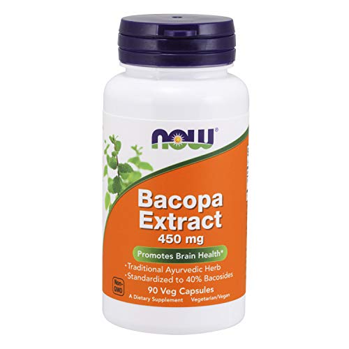 Now Supplements, Bacopa Extract 450 mg, 90 Veg Capsules