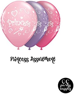 Princess Balloon Pack, Pink and Purple Balloons, Princess Party, Party Supplies, Party Decor