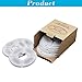 Kwyder Cat Fountain Filters-8 Pack, Pet Water Fountain Replacement Filters, Pet Fountain Filters Suitable for 1.6 L Flower Fountains and Most Same Size Cat Fountains, Coconut Activated Carbon Filters