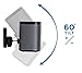 Mount-It! SONOS Speaker Mount Wall Bracket for SONOS Play:1 and SONOS Play:3 Tilt/Swivel Adjustable, Black 22 Lbs Capacity MI-SP08 (Not Compatible with SONOS ONE)