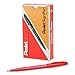 Pentel Sign Pen Stick Porous Point Pen, Fine Point, Red Barrel, Red Ink 12-Count (S520-B)