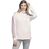adidas womens Quarter-zip Fleece Sweatshirt
