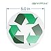 iSYFIX Recycle Sticker for Trash Can –6 Pack 5 inch- Premium Self-Adhesive Vinyl, Laminated for Weatherproof, UV Resistant, Perfect Label Stickers for containers, Ideal Sign for Home, Office, Kitchen