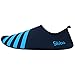 Unisex Barefoot Water Skin Shoes for Beach Swim Surf Yoga Exercise,Blue, Large