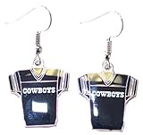 Dallas Cowboys Jersey Dangle Earrings