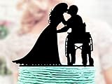 Wheelchair Wedding Cake Topper Groom In Wheelchair