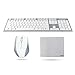 Wireless Keyboard and Mouse, UHURU 2.4GHz Compact Wireless Keyboard Mouse Combo with 13 Hotkeys for Windows 10/8 / 7 / Vista/XP, Laptop, Smart TV, Surface Pro (White)