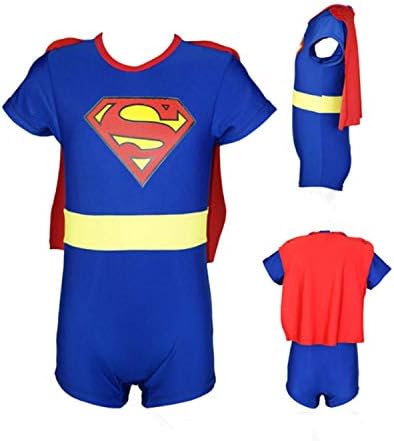2019 New Baby Superman Swimming 2 Piece Set Boys Swimwear Anti-UV Beachwear Sun Protection Clothing（2-8 Years Old）